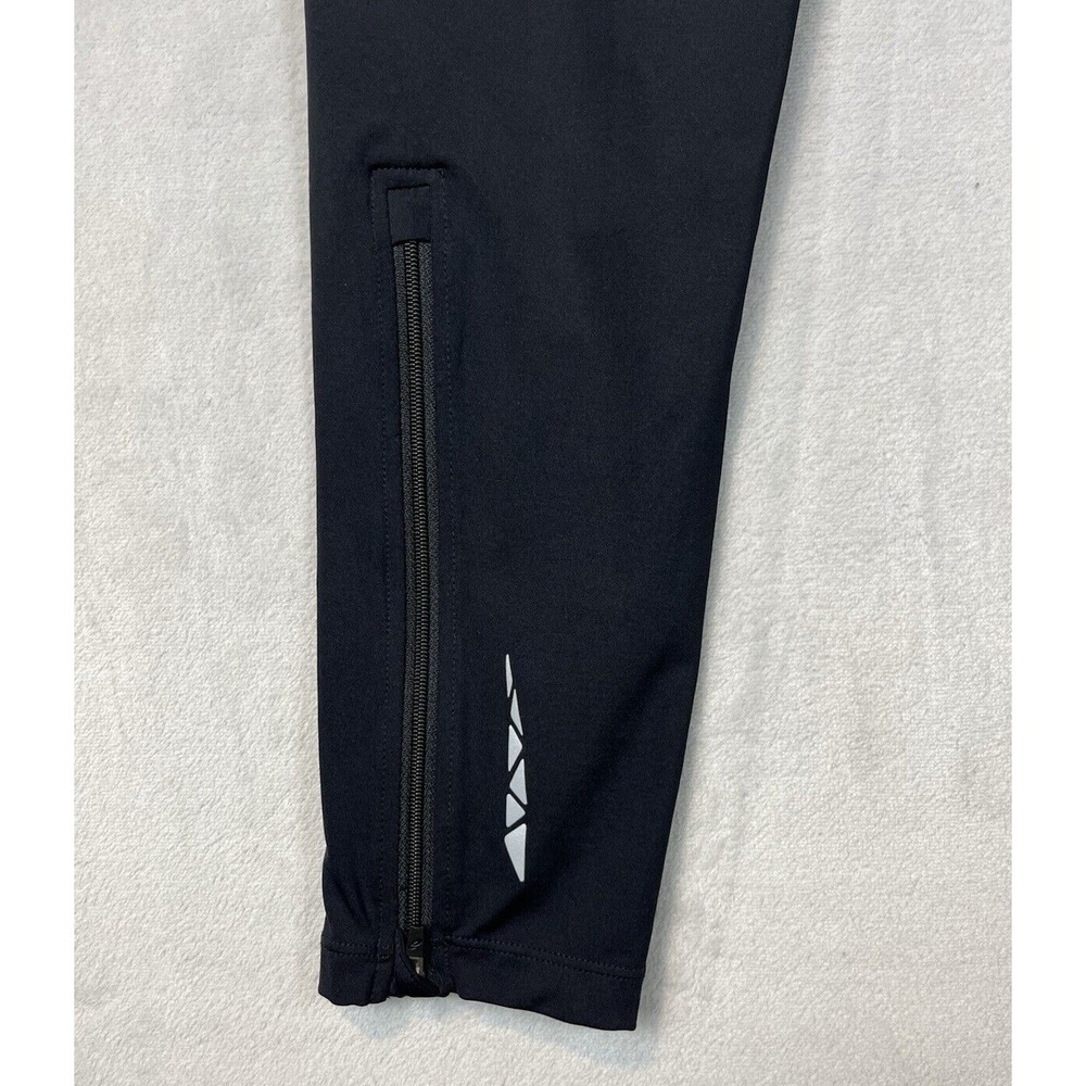 Asics Core Balance Tights Women Large Black Stretch Ankle Zip Vented Run Yoga - Picture 11 of 13